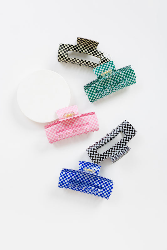 Cove Everly Checker Hair Claw