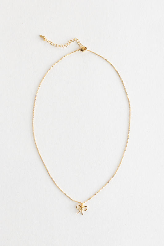 Cove Dainty Bow Necklace