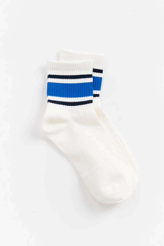 Cove Rave Quarter Socks Royal Blue/Black OS