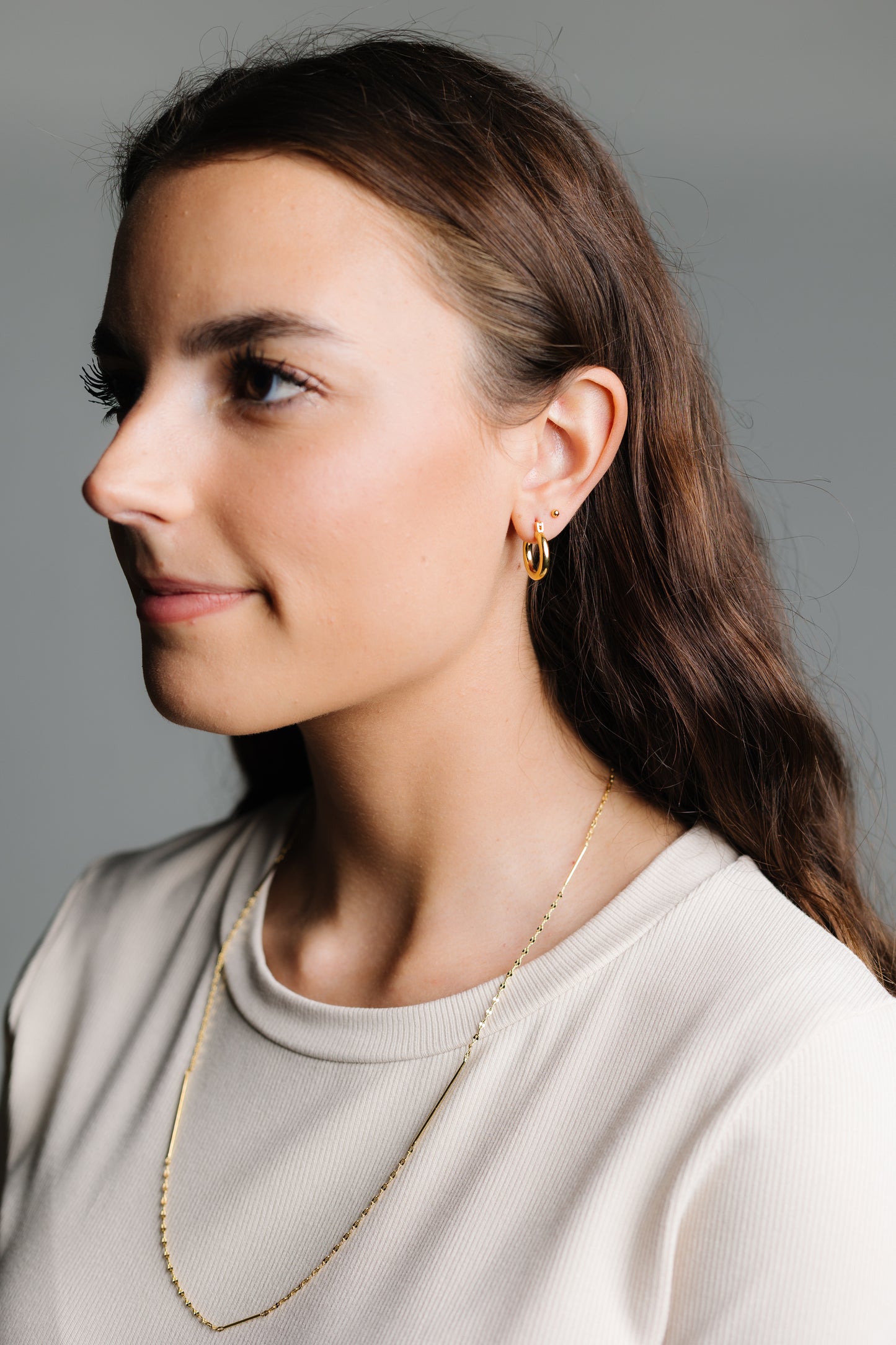 Cove Small Huggie Earrings