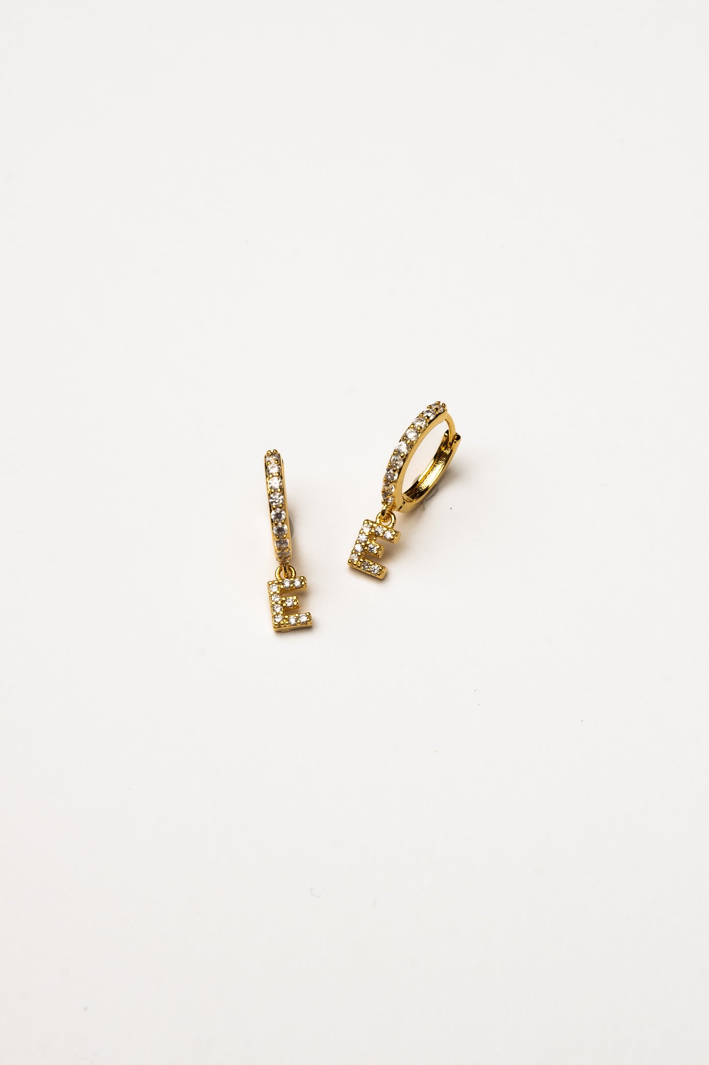 Cove Initial CZ Huggie