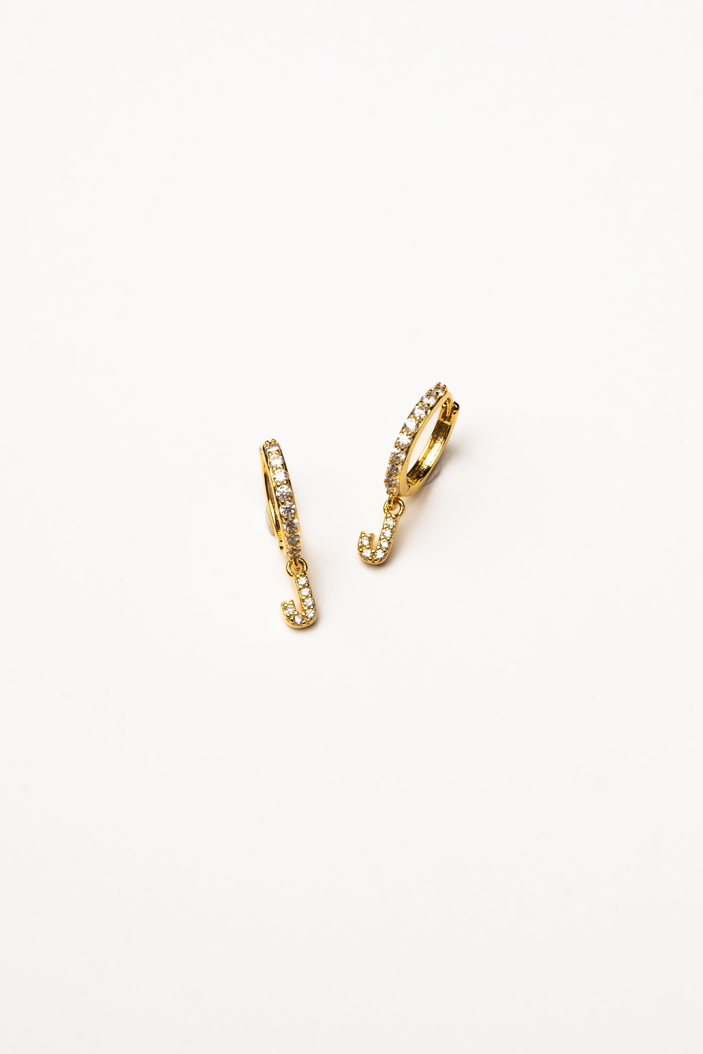 Cove Initial CZ Huggie