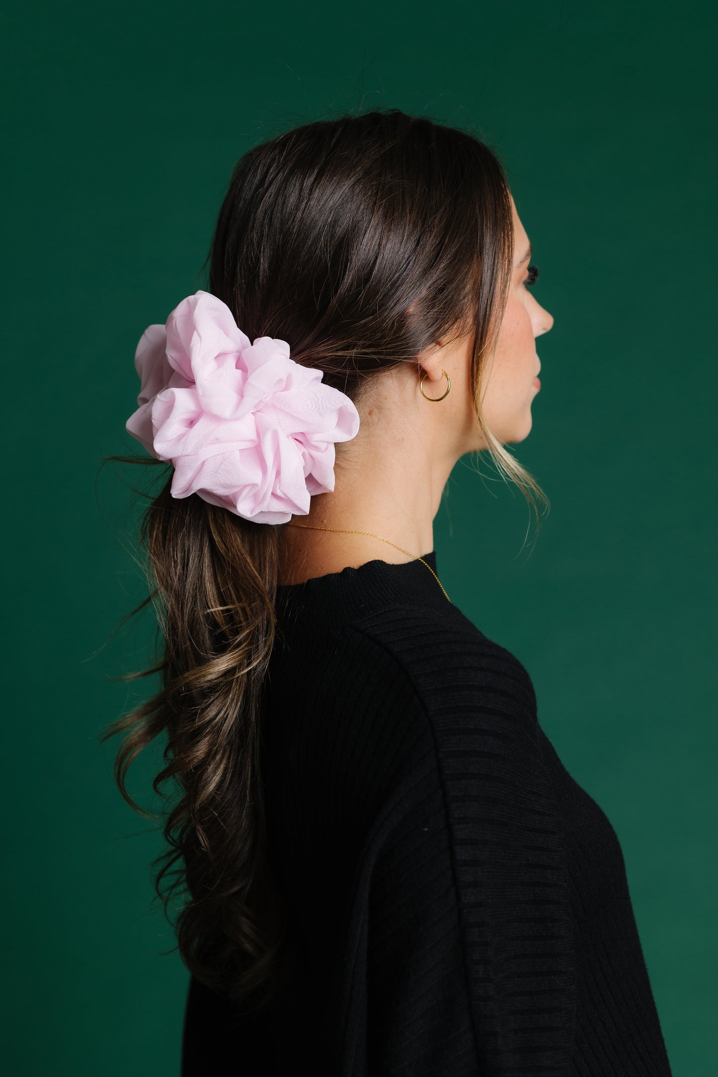 Cove Chiffon Jumbo Scrunchie