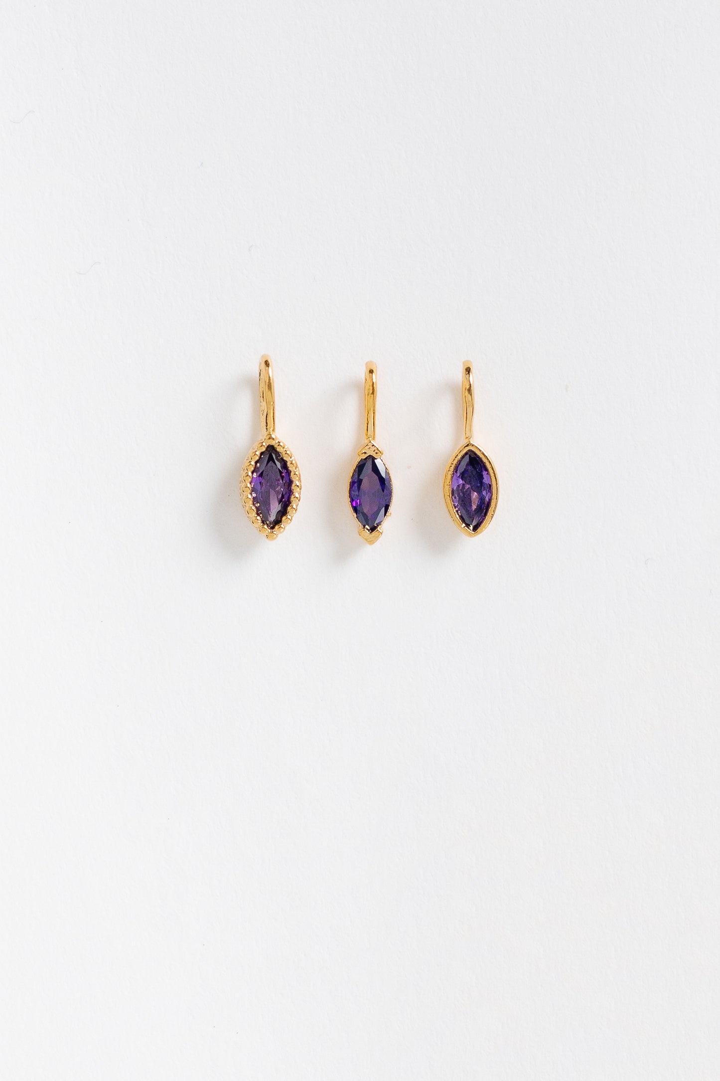 Cove Charm Birthstones Set of 3