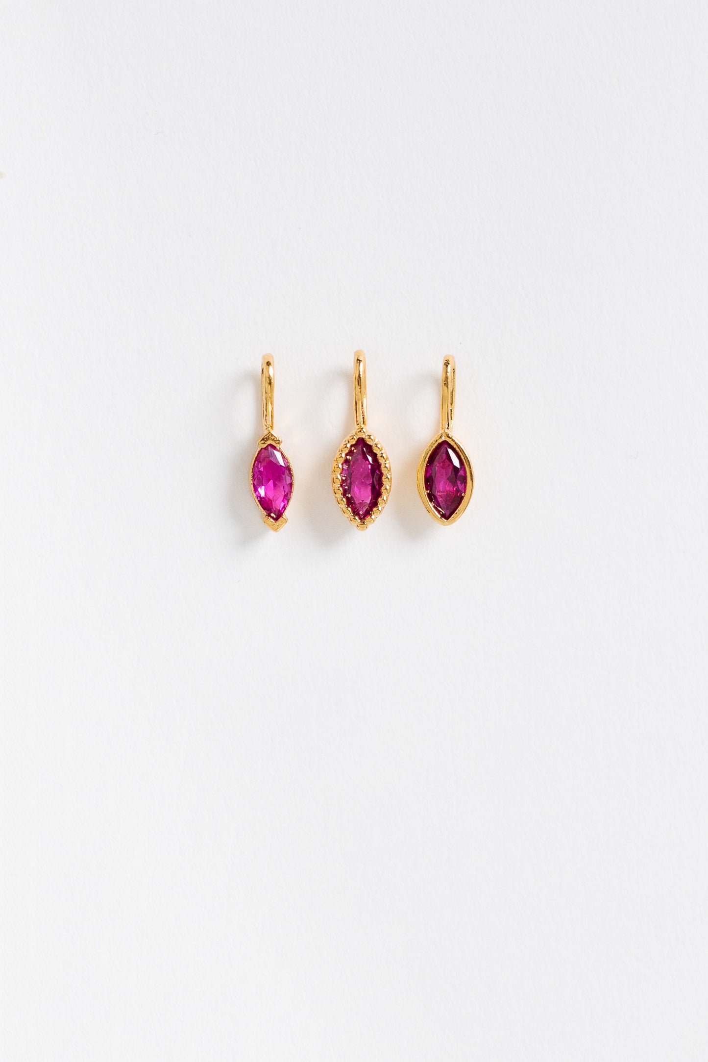 Cove Charm Birthstones Set of 3