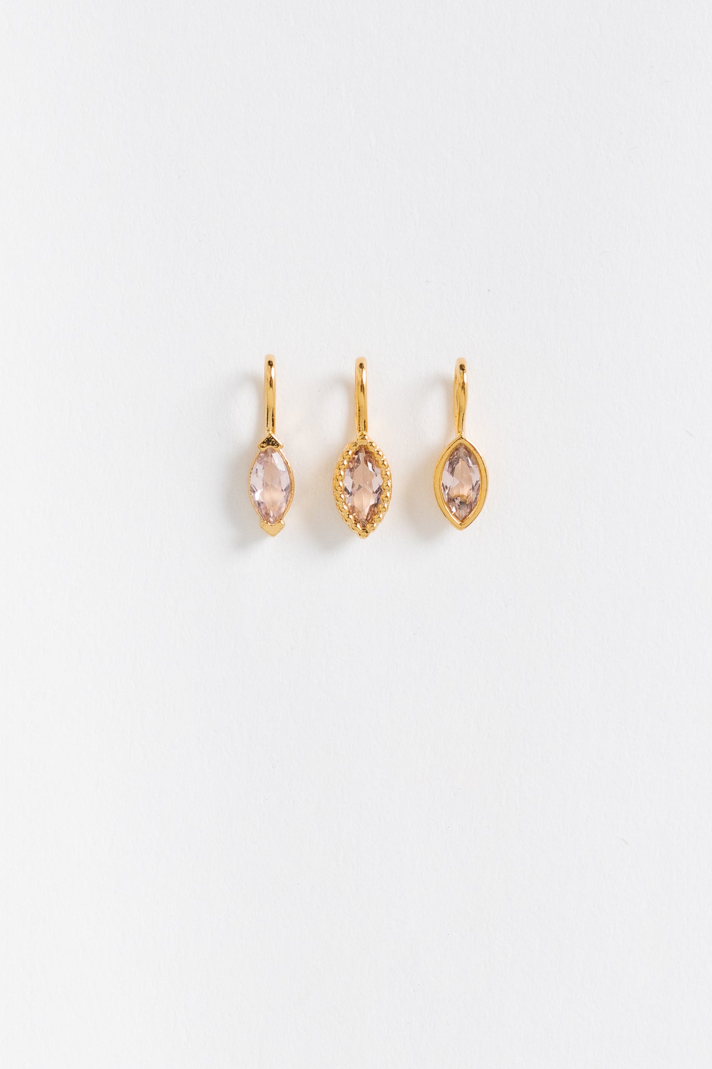 Cove Charm Birthstones Set of 3