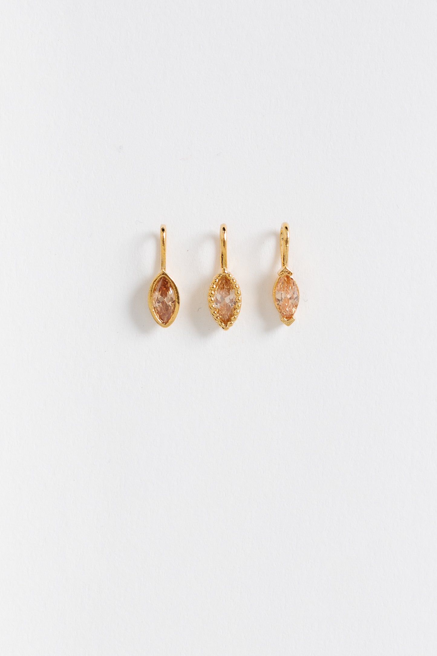 Cove Charm Birthstones Set of 3