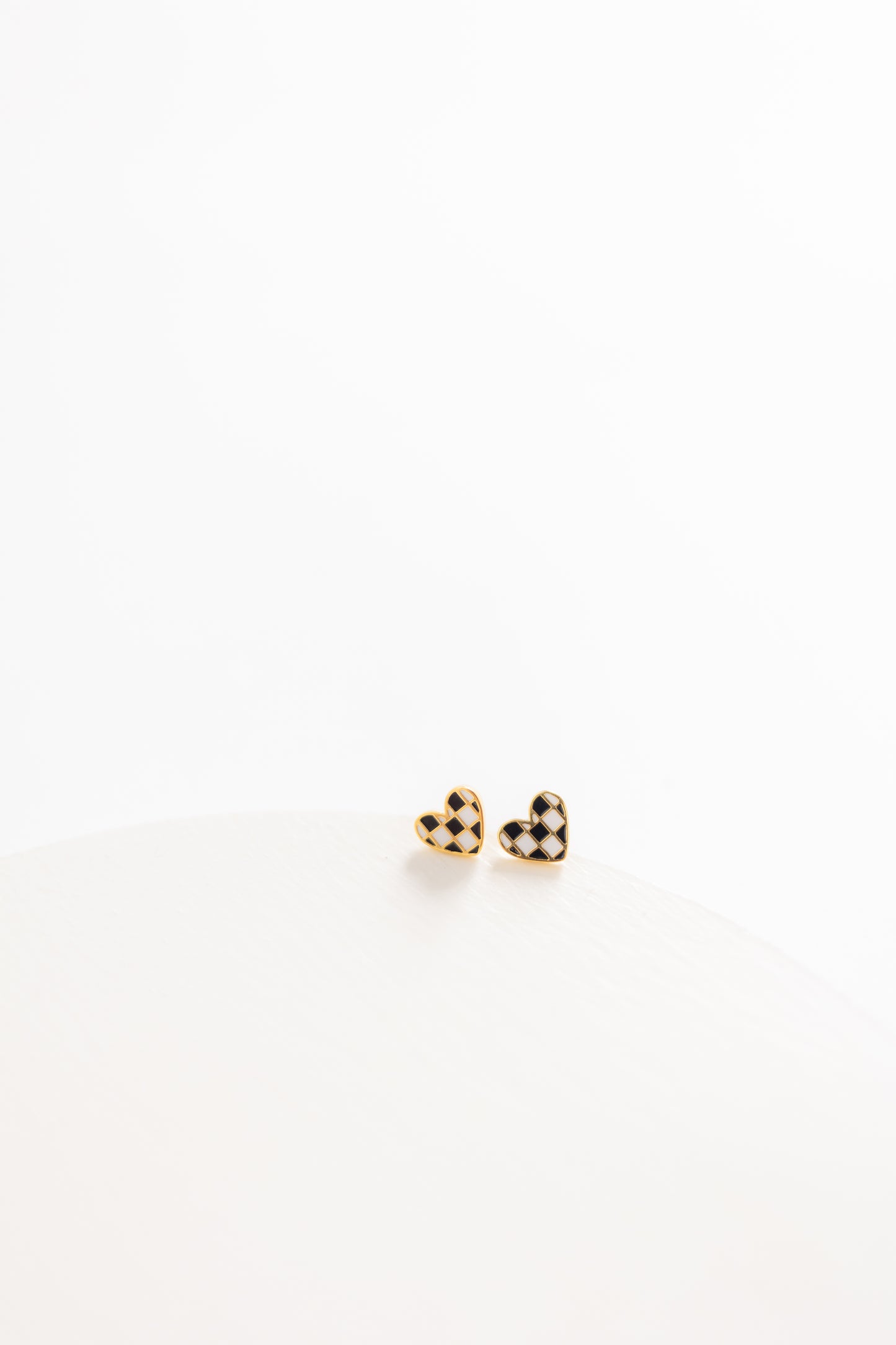 Cove Checker Heart Earring