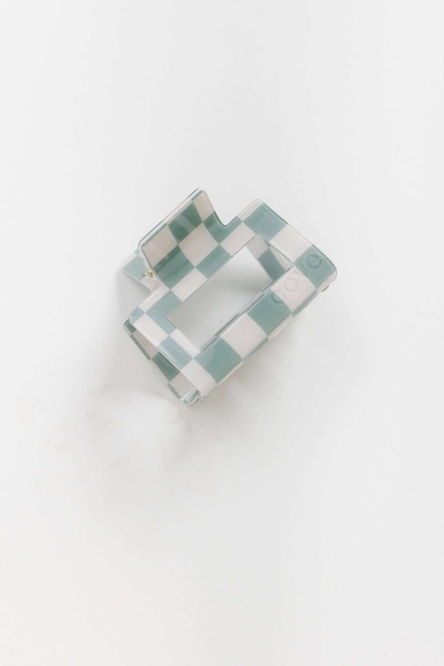 Cove Retro Checkered Hair Claw