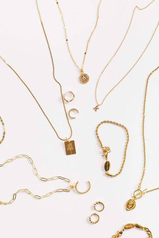 Trendy gold jewelry from the Cove Jewelry collection