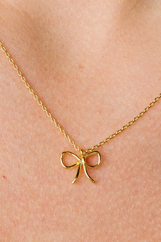 Cove Dainty Bow Necklace