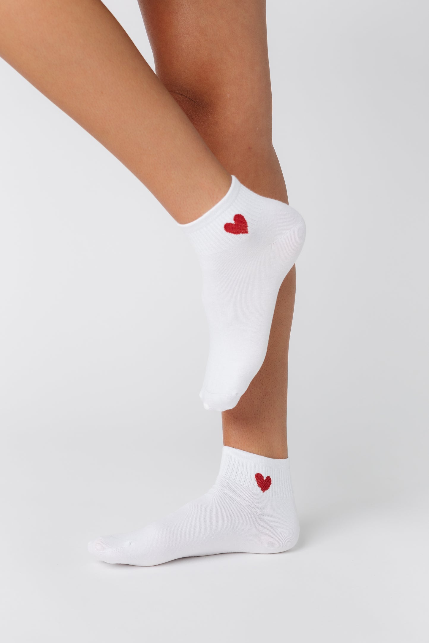 Lola Heart Quarter Socks 2 Pack