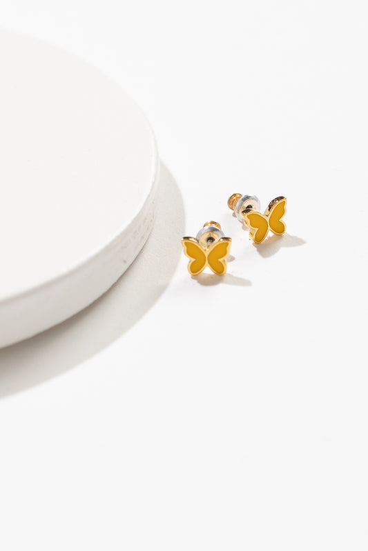 Cove Earrings Dainty Butterfly  Gold