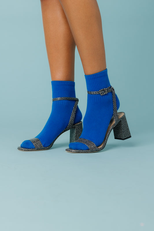 Cove Rave Quarter Socks Royal Blue OS
