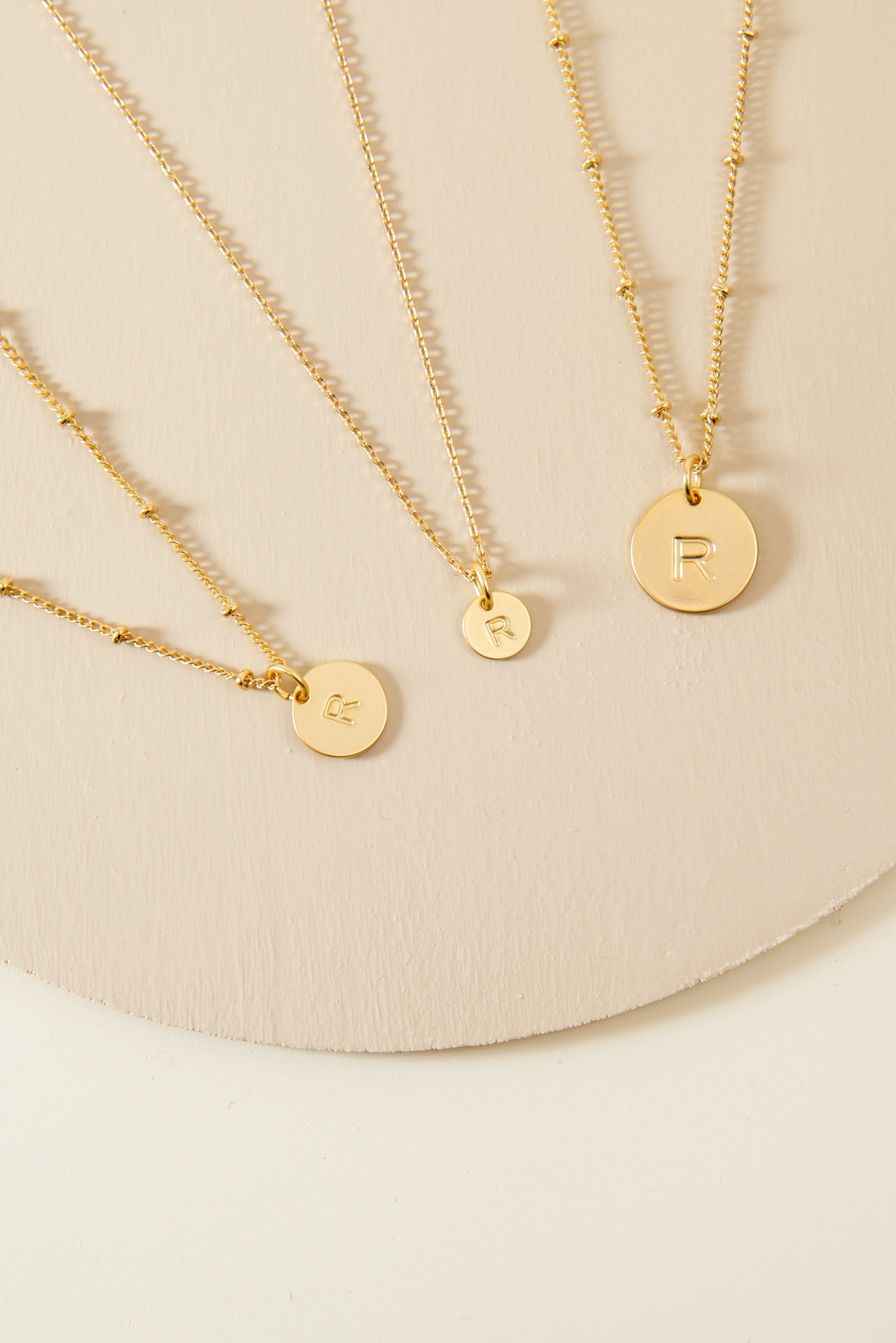 Small Letter Disk Pendant – The-Cove-Accessories